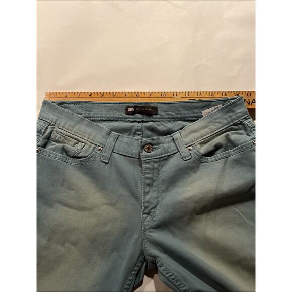 Levi's 524 Too Superlow Straight Jeans Women's Size 30X32 Light Wash Aquamarine - Picture 8 of 15